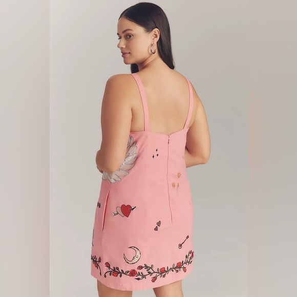 Maeve Embroidered Mini Shift Dress - Picture 7 of 13